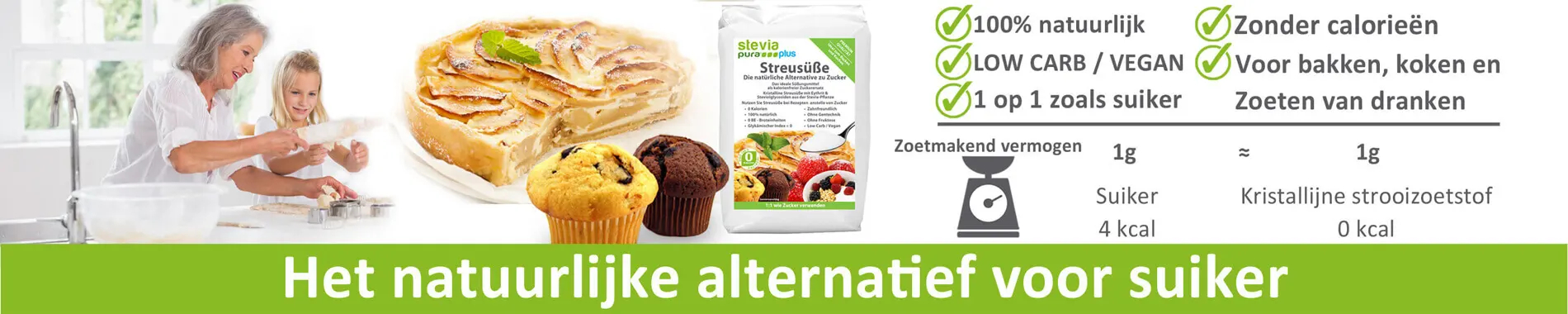 STEVIA KRISTAL | Stevia kristal bestaat uit stevia en...