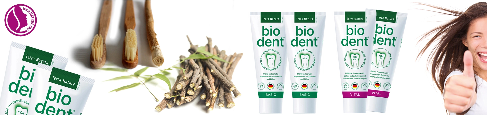 Zahncreme ohne Fluorid mit Stevia Biodent BasicS...