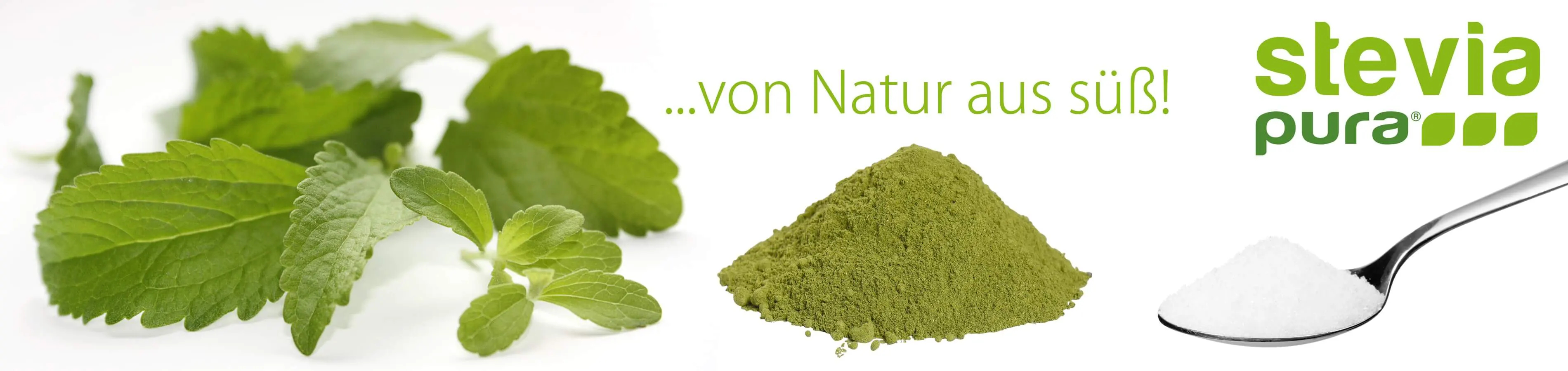 Stevia ein natürliches Süßungsmittel und Zuckerersatz mit 0 Kalorien und einer sehr hohen Süßkraft | steviapura