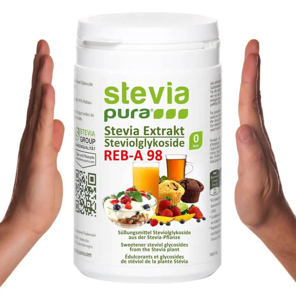 100% puro estratto di Stevia in polvere Rebaudioside-A 98% 