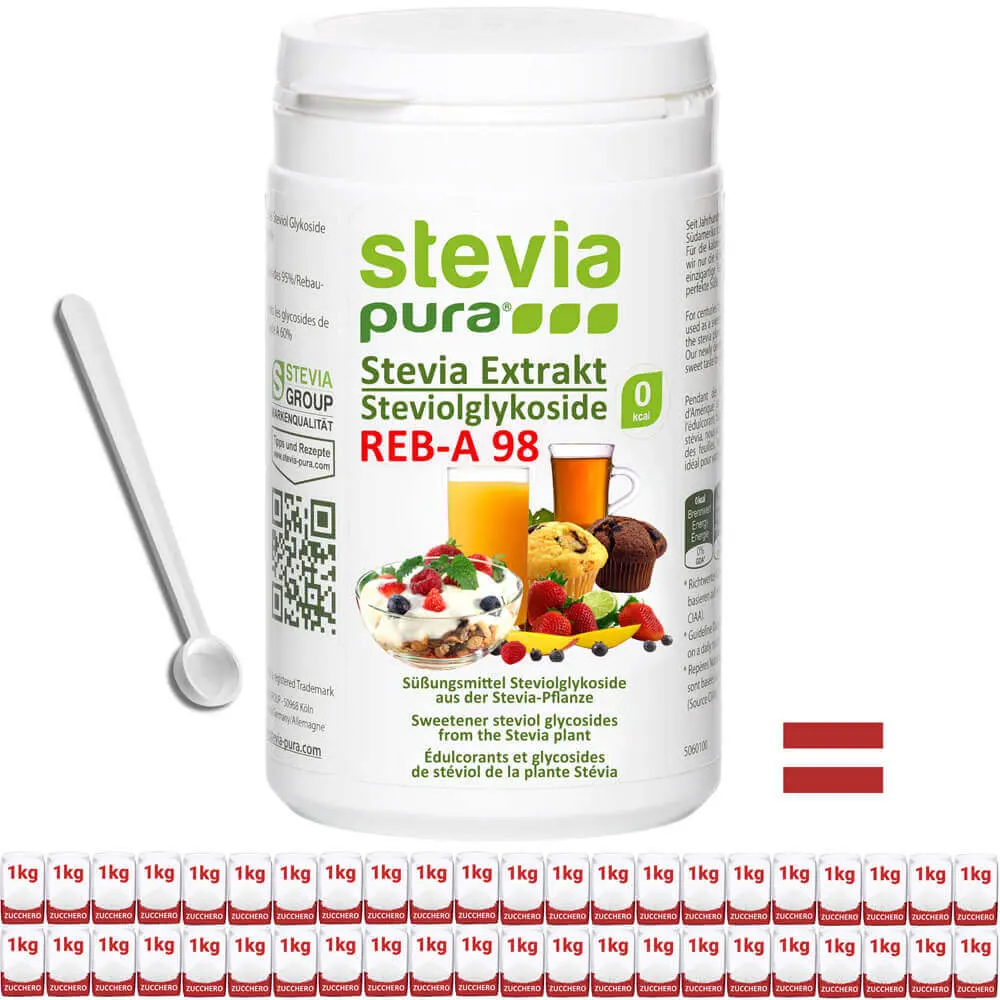 Estratto di Polvere di Stevia Puro Rebaudioside-A98%  