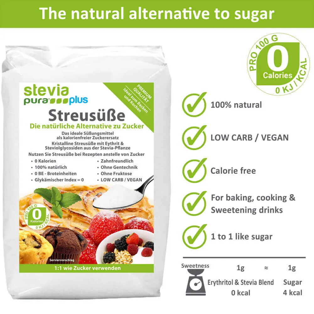 Crystalline Sweetener with Stevia: The Benefits of a Sugar Substitute  