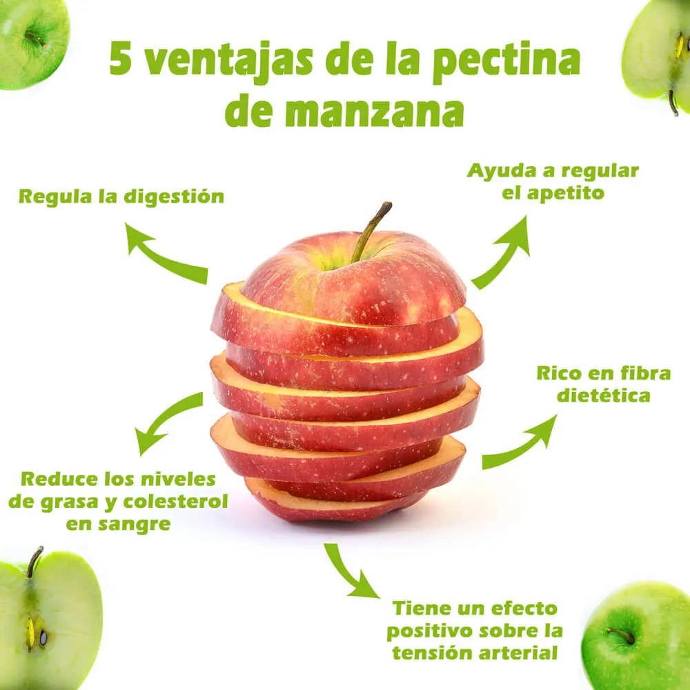 La pectina de manzana: propiedades y beneficios