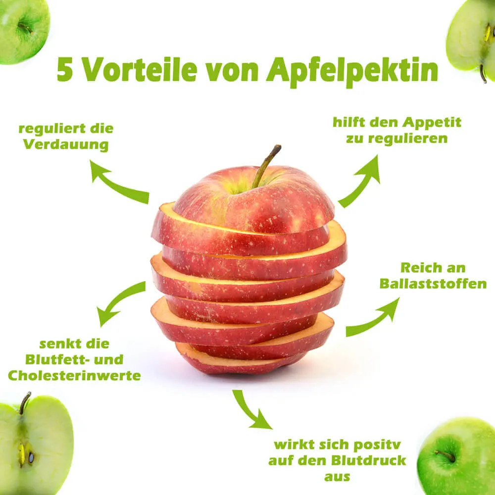 Eigenschaften und Vorteile von Apfelpektin.