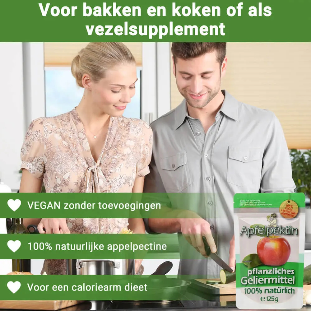 Appelpectine voor koken en bakken of als ballast-supplement.