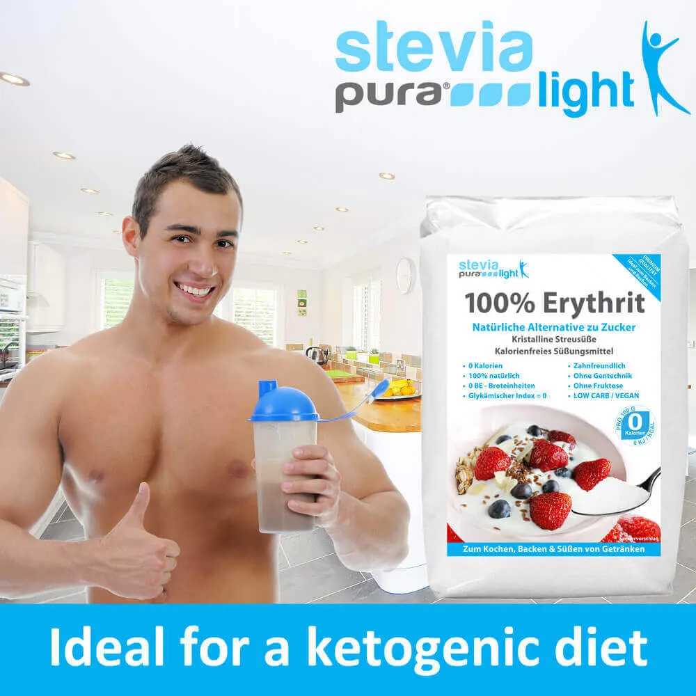 Erythritol is derived from natural and renewable raw materials, making it ideal for a keto diet.