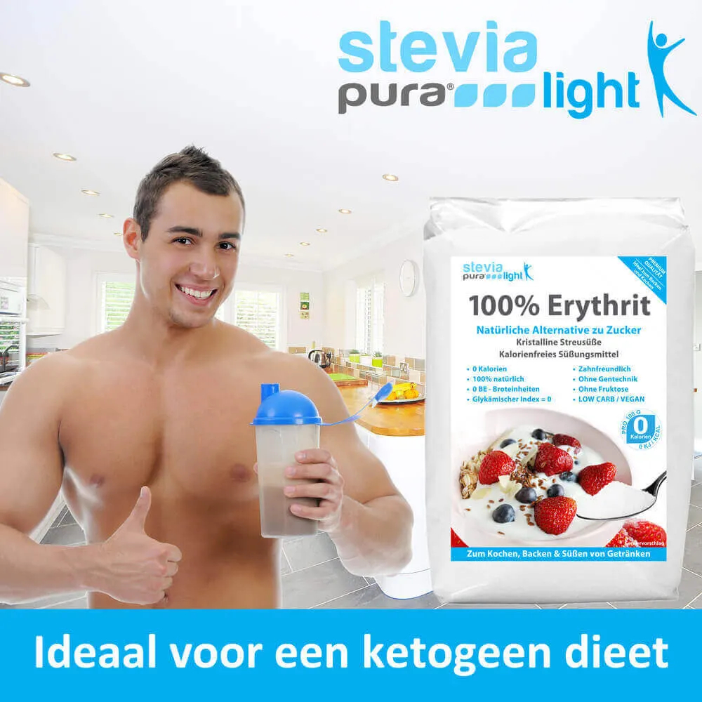 Erythritol wordt geproduceerd uit natuurlijke en hernieuwbare grondstoffen. Dit maakt het ideaal voor een keto dieet.