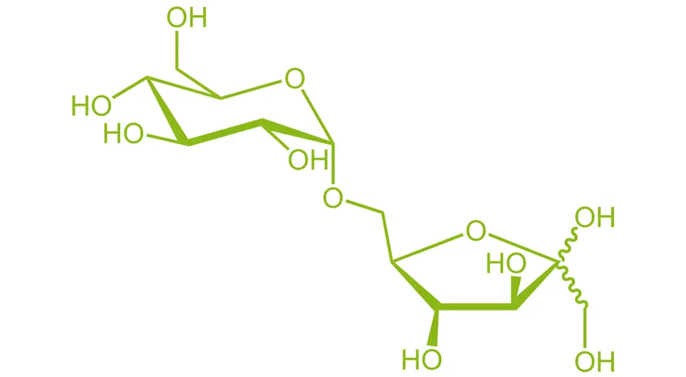 La formule structurelle de l'Isomalt ou Isomaltol E 953.