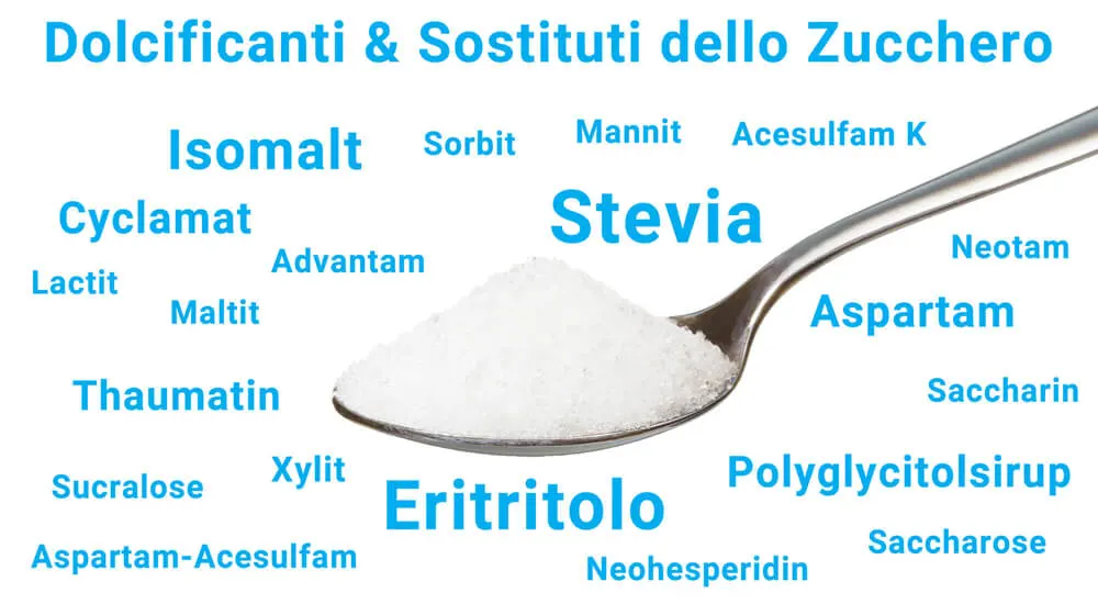 Sono disponibili vari sostituti dello zucchero e dolcificanti.