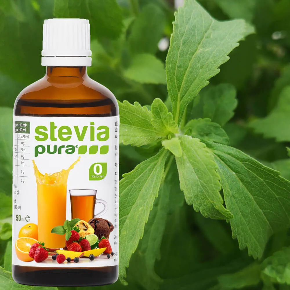 Informatie over Stevia Vloeibare Zoetstof van natuurlijke oorsprong uit de Steviaplant.