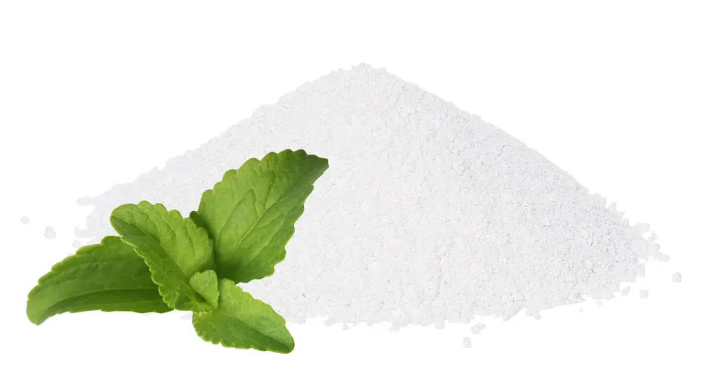 Nelle foglie di Stevia, i componenti dolci sono i glicosidi steviolici.