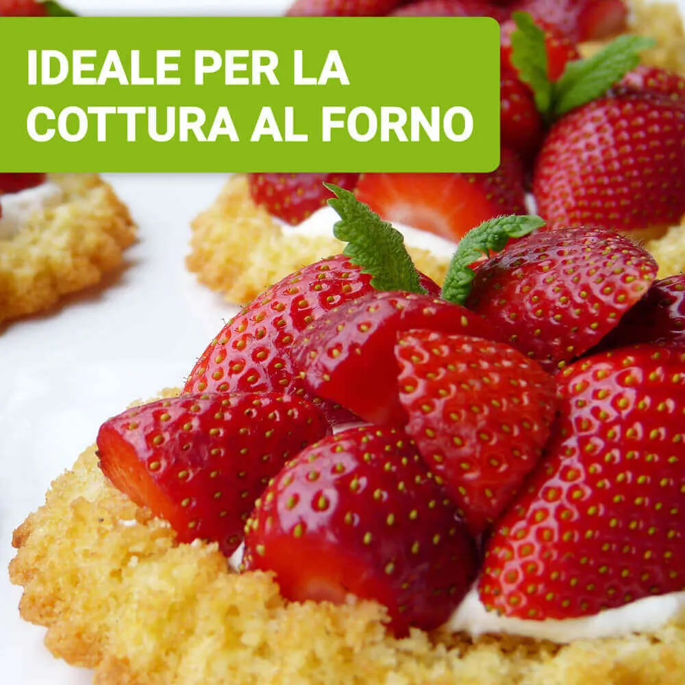 l dolcificante a pioggia Stevia è ideale per la cottura al forno.