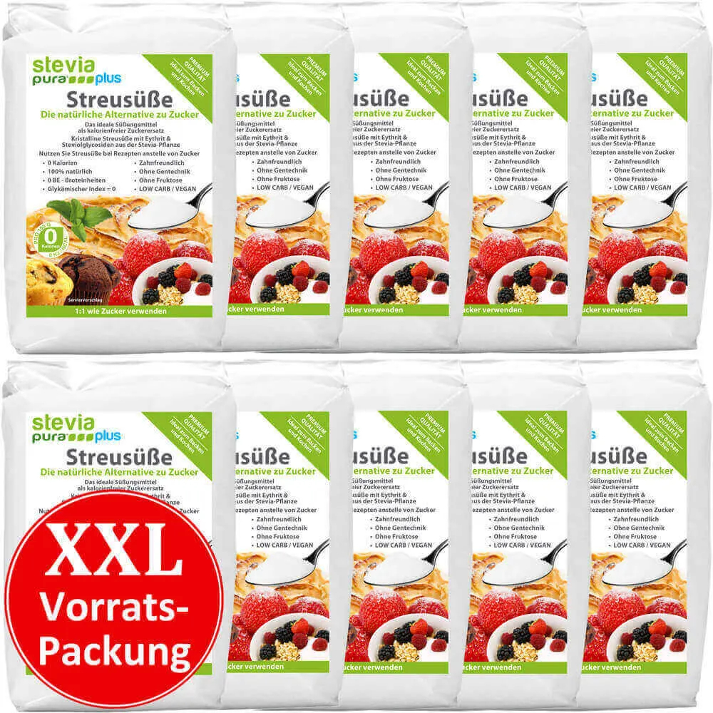 Stevia Granulated Sweetener Diabetic Sugar Substitute Calorie Free Granulated Extract