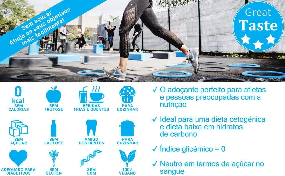 Informações sobre o Eritritol indicam que ele é um álcool de açúcar frequentemente usado como adoçante alternativo.