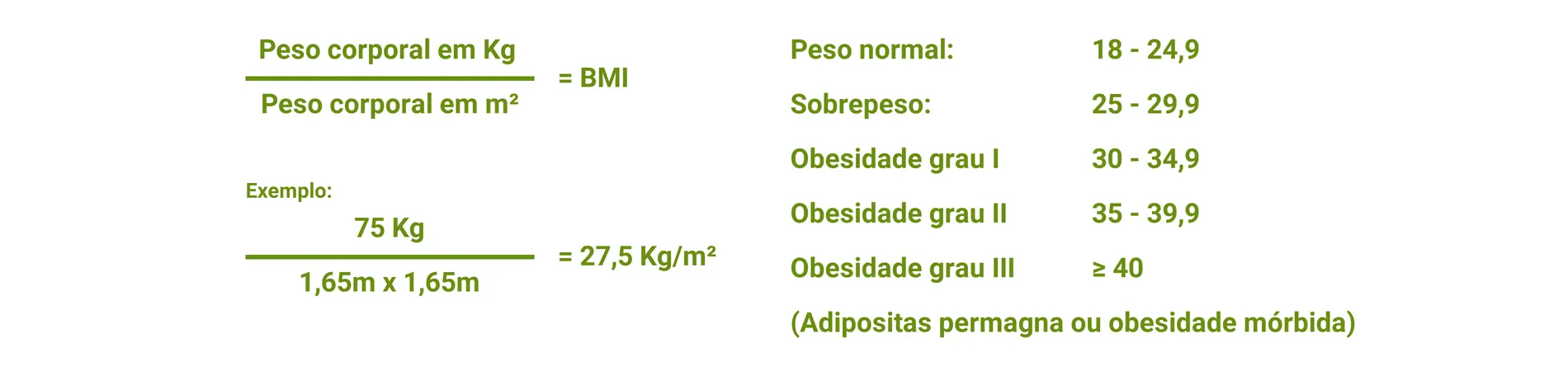 Calculadora online de IMC: Obesidade e excesso de peso