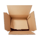 20 Versandkartons mit Automatikboden, Klebestreifen und Aufreißfaden 160 x 130 x 70 mm