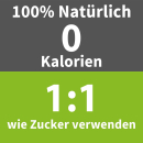 Stevia Kristalline Streusüße | Zuckerersatz | Streusüße mit Erythrit und Stevia | 2x1kg