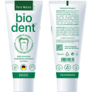 Biodent Basic Zahncreme ohne Fluorid | Terra Natura Zahnpasta | 6 x 75ml