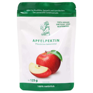 Apfelpektin Pulver | 100% Vegan | Alternative zur Gelatine | 125g