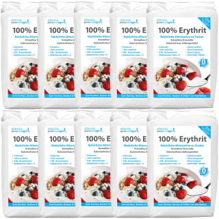 Erythrit | Erythritol Vegan | Kalorienfrei | Natürlicher Zuckerersatz | 10x1kg
